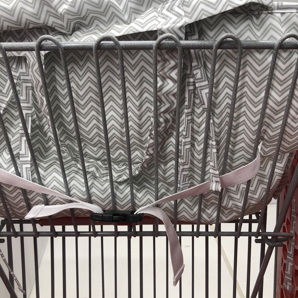 Baby Shopping Cart Cushion & High Chair Cover Protector, Soft Padded Infant Cart Cover for Supermarket Shopping Carts, High Chairs & Trolleys, Grey, Black, Blue & Yellow