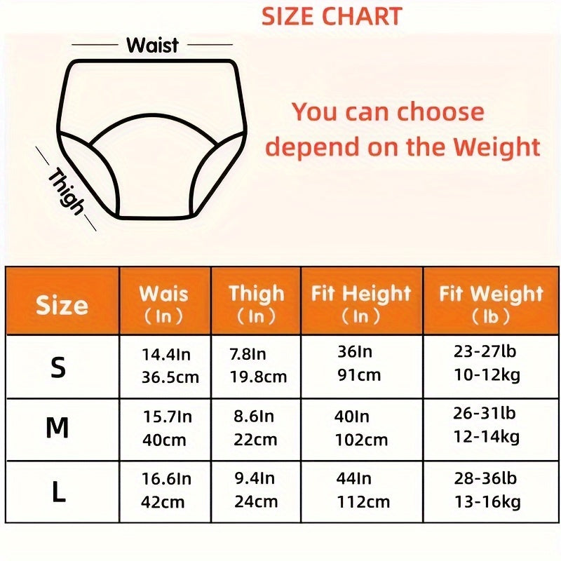 6-Pack Soft Breathable Cotton Potty Training Pants, Washable Reusable Absorbent Toddler Training Underwear with Extra Padding, 3 Sizes & 3 Styles Including Animal Mixed & Pink Series
