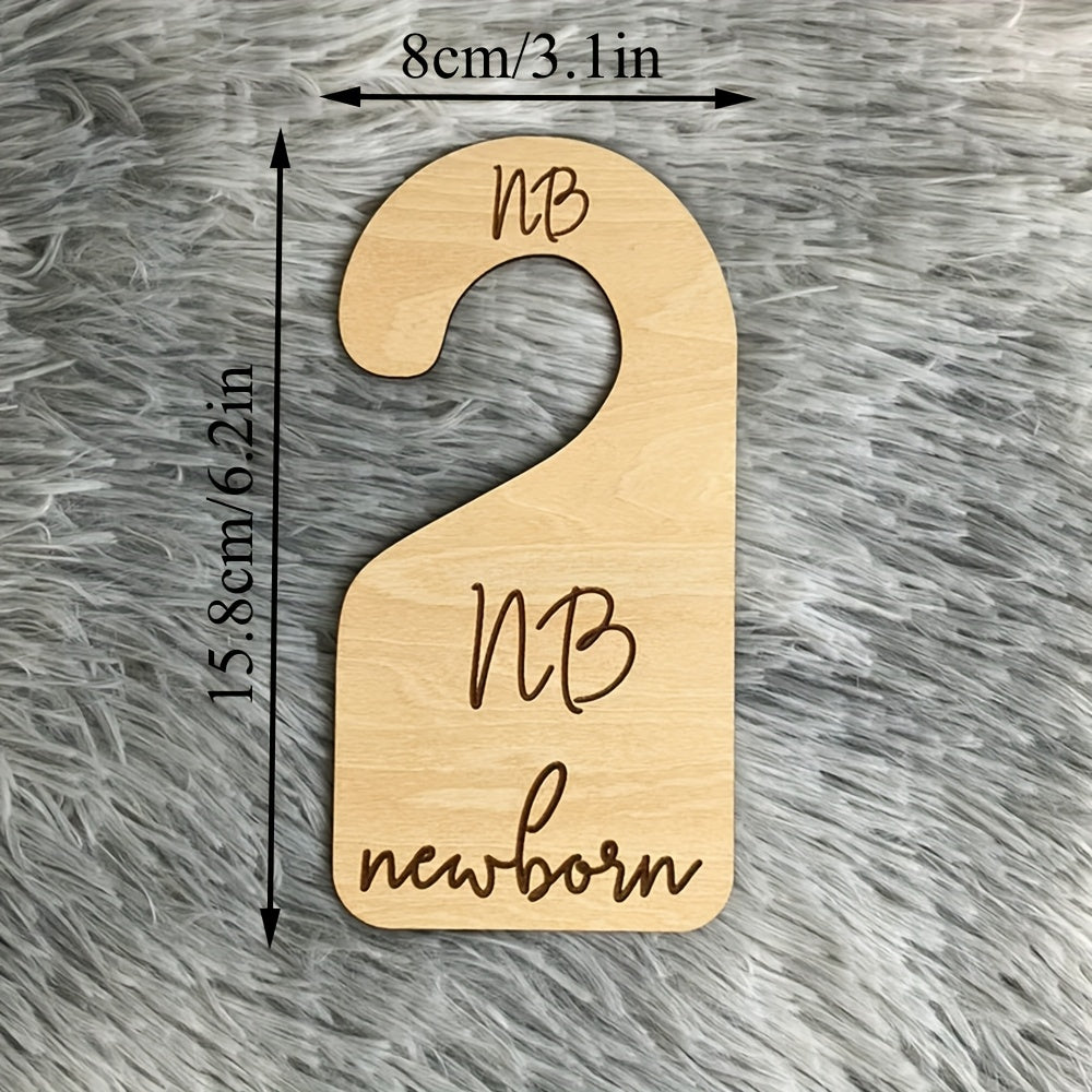 11-Piece Wooden Children's Clothes Hanger Set, Natural Wood Kids Clothing Hangers for Nursery Closet & Wardrobe Organization, Baby & Toddler Wardrobe Hangers