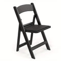 Resin Folding Chairs with Cushioned Seats – Foldable Plastic Padded Chair for Indoor Outdoor Events Weddings BBQ Camping Patio in White & Black (Set of 1 2 4 or 8)