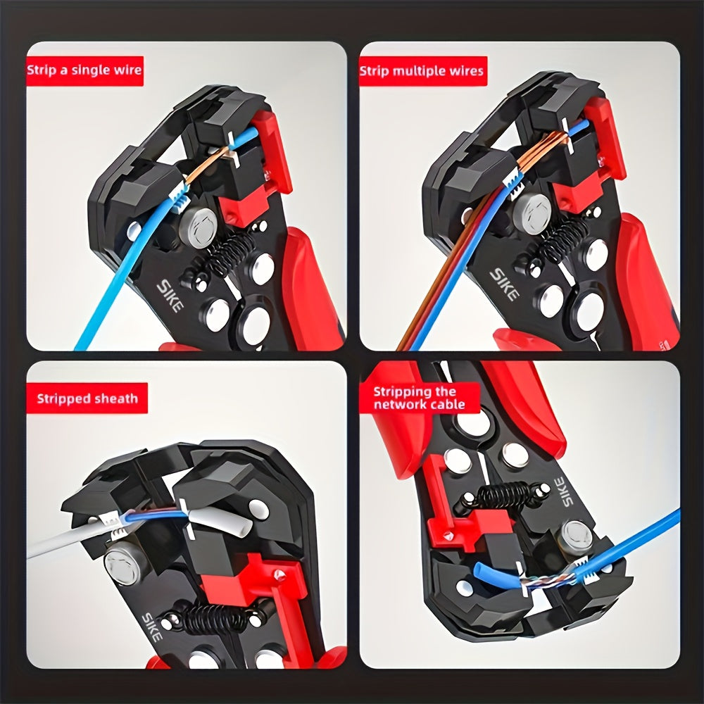 Automatic Wire Stripper - Multi-Function Stripping, Peeling, Crimping & Cutting Tool - 24–10 AWG / 0.2–6mm² - For Electricians & Home Renovation