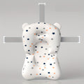 Baby Bath Seat Support Net & Cushion, 18x13 Inch Soft Anti-Slip Bath Mat Pillow for Newborn to Toddler Tub, Star Dinosaur Crown Pink & Blue Styles