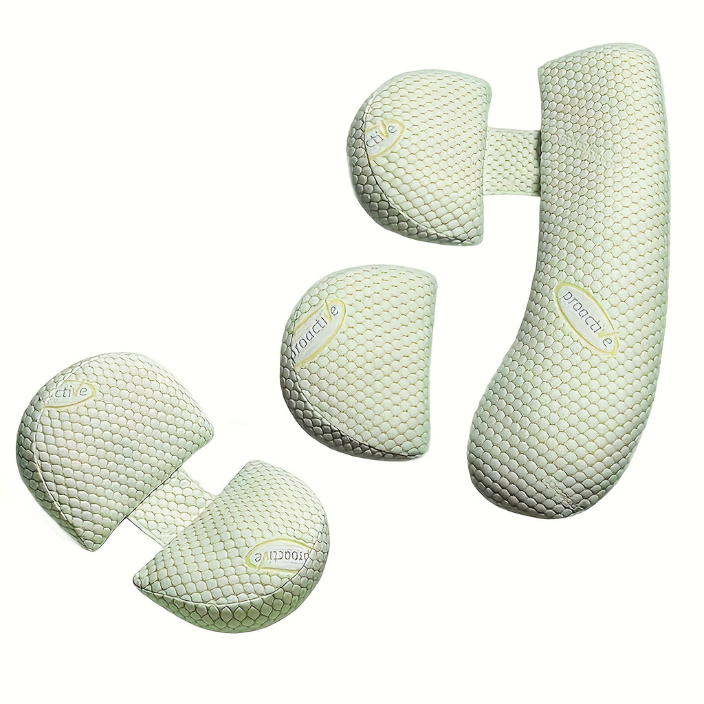 Interchangeable U-Shaped & H-Shaped Pregnancy Pillow, Side Sleeping Support for Waist Belly & Back, Maternity Body Pillow for Expecting Moms, Multiple Colors & Fill Options