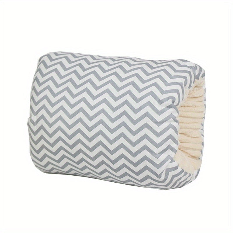 Ergonomic Baby Feeding Pillow & Nursing Armrest Cushion with Adjustable Strap, Soft Polyester Breastfeeding Support Pillow for Bottle Feeding & Nursing, Travel-Friendly Infant Arm Pillow