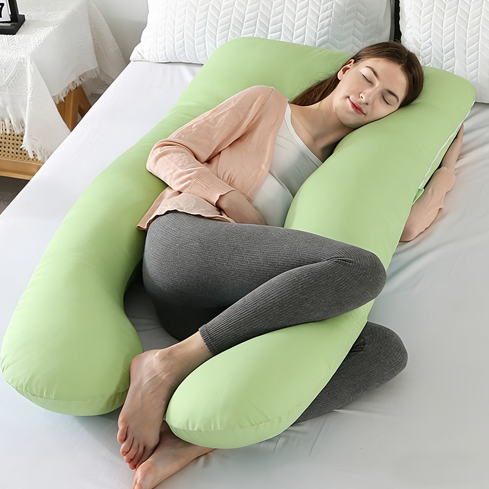 Multi-Functional Sleep Support Pillow for Back Legs & Belly, Soft Comfortable Body Companion Pillow with Cooling Fabric Options, Multiple Colors Including Grey Green Purple Pink Black & Blue