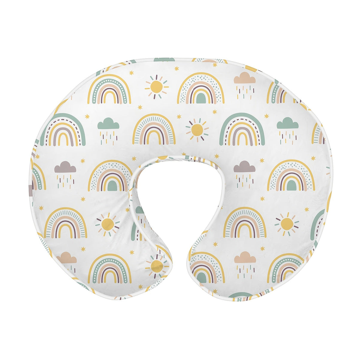 Ergonomic Nursing Pillow Breastfeeding Pillow with Cover Breathable Filling Bottle and Breastfeeding Support 0-12 Months Travel Cushion – 9 Designs