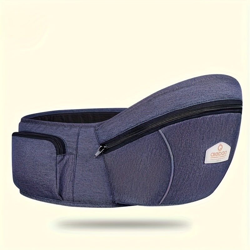 Baby Hip Seat Carrier & Waist Stool, Infant Toddler Carrier Sling with Waist Belt & Hip Seat, Ergonomic Baby Holding Aid, 5 Colors Including Grey Black Green Blue & Khaki