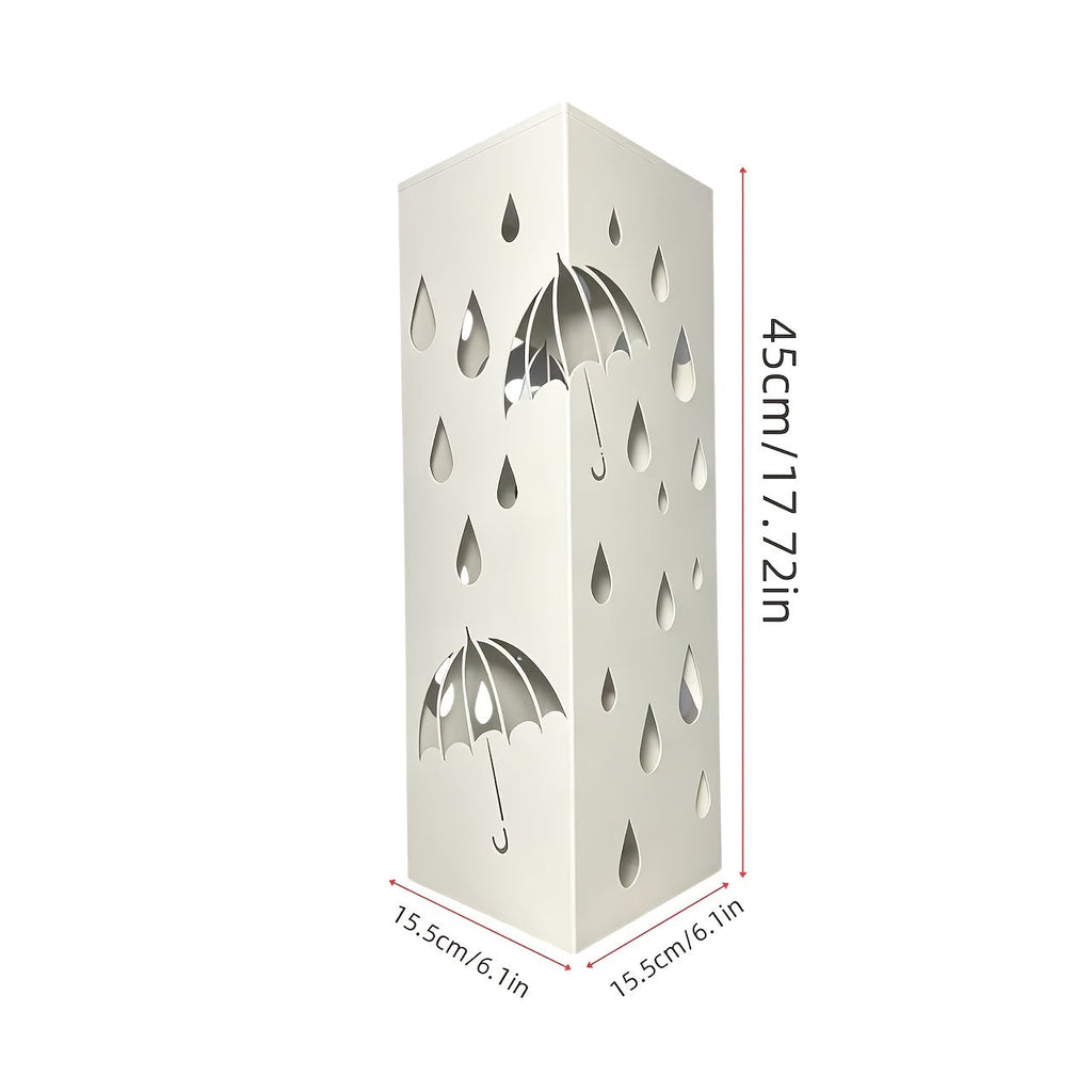 Decorative Umbrella Stand Holder – Creative Storage Bucket for Home Hotel & Entryway in White Black & Red