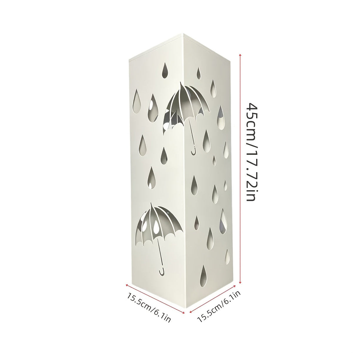 Decorative Umbrella Stand Holder – Creative Storage Bucket for Home Hotel & Entryway in White Black & Red