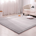 Japanese Tatami Foam Area Rug – 1.18" Thick Coral Velvet Padded Crawling Mat for Kids Playroom Nursery Living Room Yoga in 6 Colors & 5 Sizes