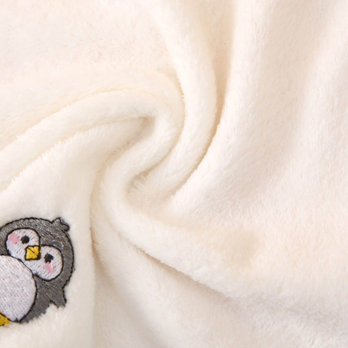 Baby Hooded Bath Towel 3-Piece Set, 1 Soft Absorbent Hooded Towel + 2 Cartoon Hand Towels, Non-Shedding Infant Bath Set, 7 Cute Animal Designs Including Duck Elk Koala Panda Rabbit Dinosaur & Penguin