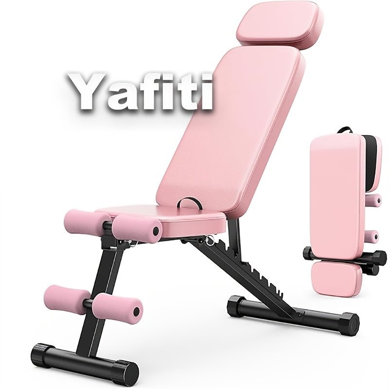 10-Position Adjustable Weight Bench, 800 Lb Capacity, Foldable Heavy-Duty Design, Full Body Strength Training, for Home Gym Workout