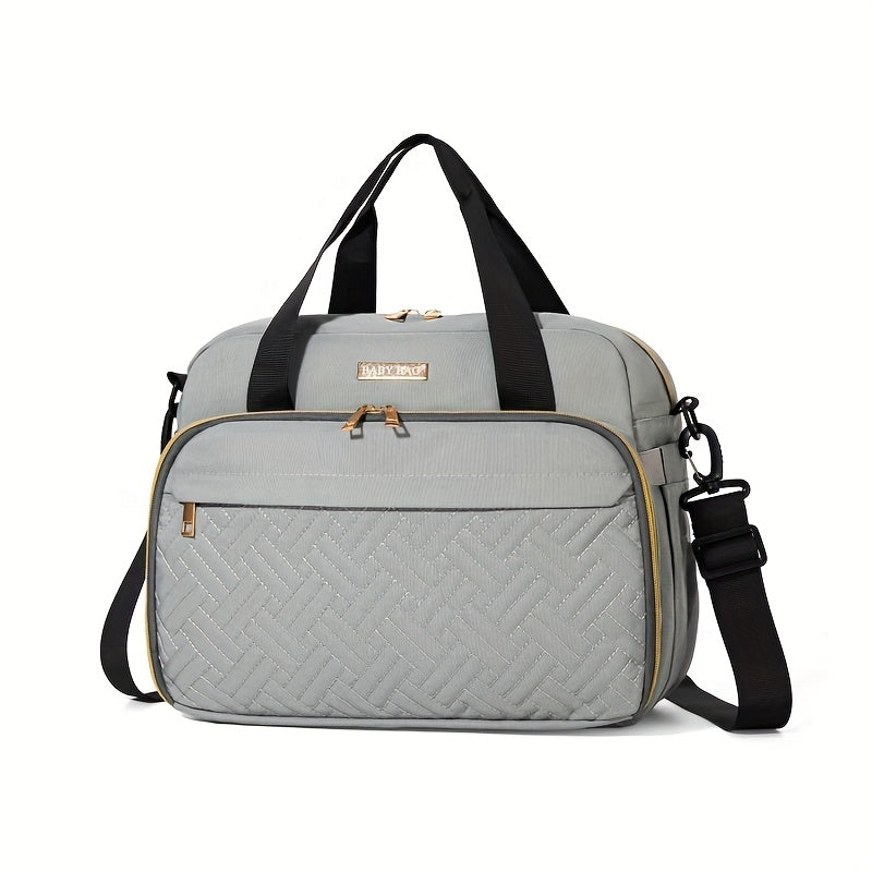 Extra-Large Oxford Cloth Diaper Bag, Multi-Functional Maternity Hospital Bag & Travel Organizer, Crossbody Messenger Bag for Mom with Large Capacity for Diapers Baby Essentials & Gym