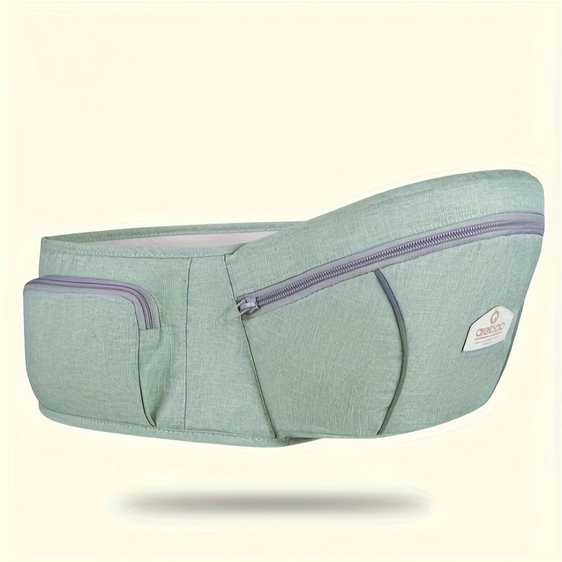 Baby Hip Seat Carrier & Waist Stool, Infant Toddler Carrier Sling with Waist Belt & Hip Seat, Ergonomic Baby Holding Aid, 5 Colors Including Grey Black Green Blue & Khaki