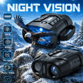 Night Vision Binoculars with 3" IPS Screen - 5W IR, 1080P HD Video, 10X Zoom, 800m Night Range, 7-Level Adjustable Infrared for Hunting Camping Security Surveillance Wildlife - Black