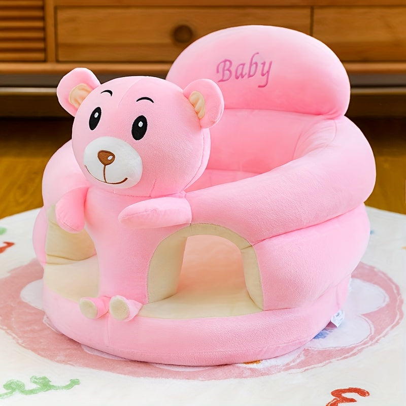 Cartoon Style Baby Sit-Me-Up Learning Pillow & Sofa Floor Seat, Infant Sitting Support Cushion for Learning to Sit, Cute Baby Chair Floor Seat for Babies & Toddlers, Green, Rose, Khaki & Pink