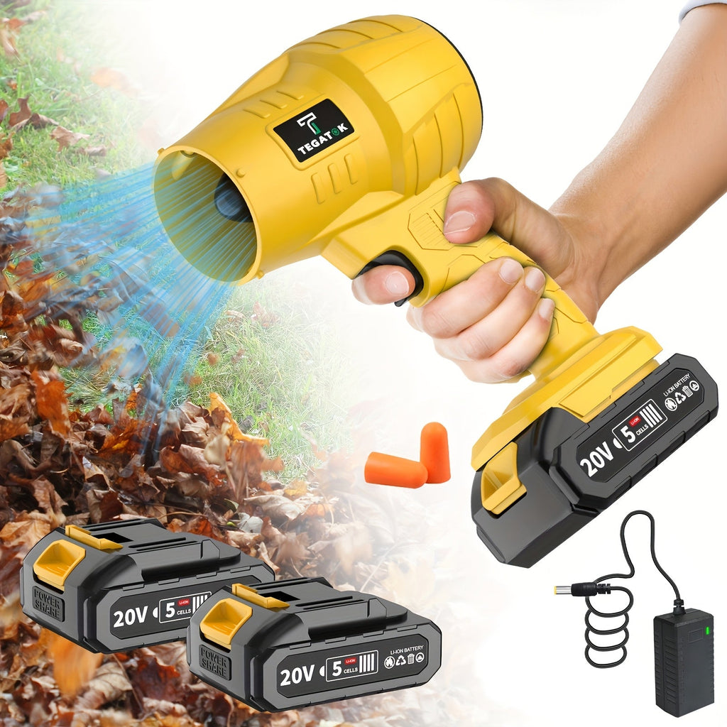 20V Cordless Turbo Blower - 20,000 RPM High Pressure Electric Leaf Blower, Car Dryer & Snow Blower - Handheld, Home & Outdoor Use - Multiple Battery & Nozzle Bundle Options