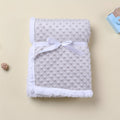Double Layer Sherpa Kids Blanket Soft Doudou Touch for Spring Fall Winter – Cozy Children’s Throw for Boys Girls Grey Pink Blue White
