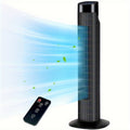 31" Quiet Tower Fan with Remote Control & 80° Oscillation - 3 Speeds, 7.5H Timer, Bladeless Standing Fan for Bedroom Living Room Office, Energy Efficient, Slim Design - 4 Colors