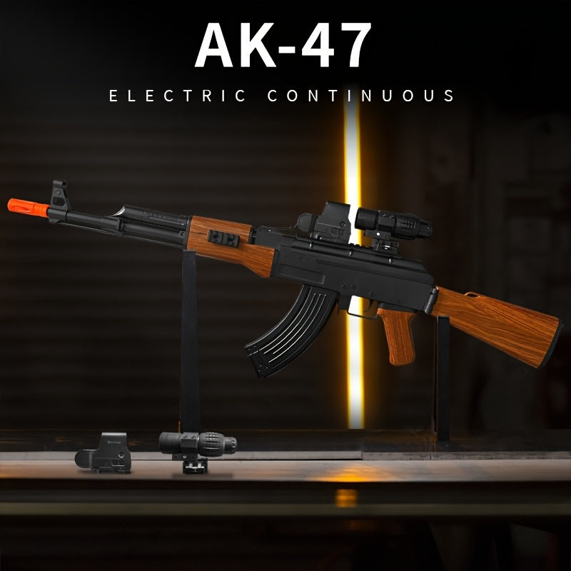 AK47-Style Electric Gel Ball Blaster – 7.4V Upgraded High-Speed Automatic Fire, Gel Ball Compatible, Pre-Assembled Outdoor Gel Blaster, Black (Gel Balls Not Included) – Nova Mart