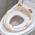 Baby Potty Training Toilet Seat for Boys & Girls, Soft Cushioned Toddler Toilet Seat with Safe Non-Slip Design, Easy to Clean Potty Seat for Toddlers, Pale Yellow Blue & Pink