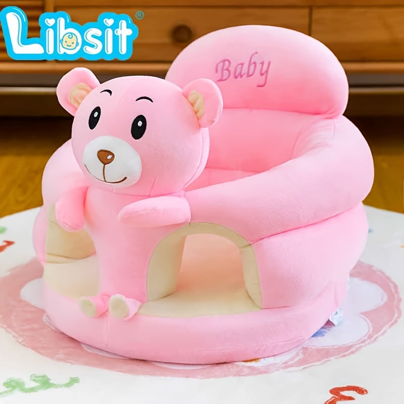 Cartoon Style Baby Sit-Me-Up Learning Pillow & Sofa Floor Seat, Infant Sitting Support Cushion for Learning to Sit, Cute Baby Chair Floor Seat for Babies & Toddlers, Green, Rose, Khaki & Pink