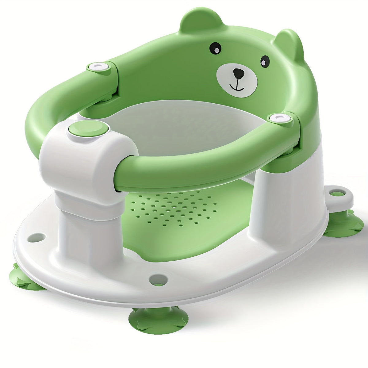 Baby Bath Seat for Babies 6 Months & Up, Non-Slip Infant Bathtub Chair with 4 Suction Cups & Soft Cushion, Compact Toddler Bath Seat for Sitting Up in Tub or Shower, Boys & Girls