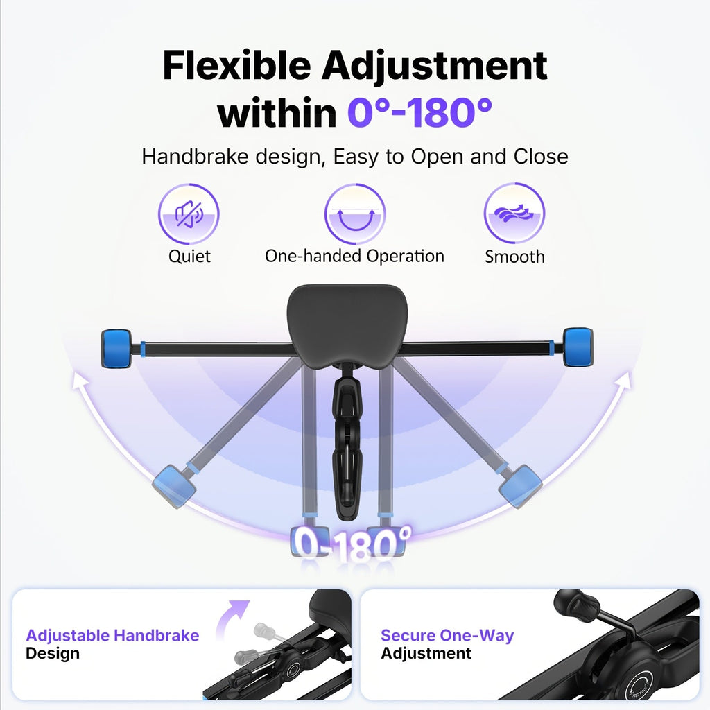 Merach Split Machine Leg Stretcher Adjustable Splits Trainer 300 Lb Capacity Flexibility Training Equipment for Ballet Yoga & Sports – Pink Blue