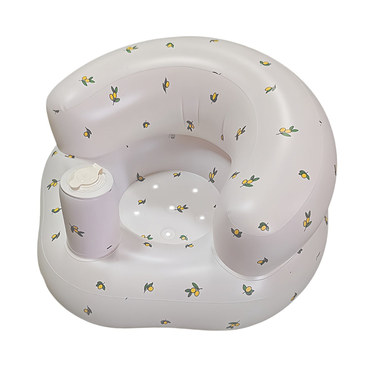 Inflatable Baby Toddler Floor Seat with Air Pump Portable Cushion for Learning to Sit Feeding Camping Travel – Cute Animal Design 0-3 Years