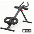 Adjustable Ab Machine & Ab Trainer for Home Gym, Foldable, Multi-Level Resistance, Knee Protection Pad, Aluminum Alloy Frame, Core & Abs Workout Equipment for Men & Women
