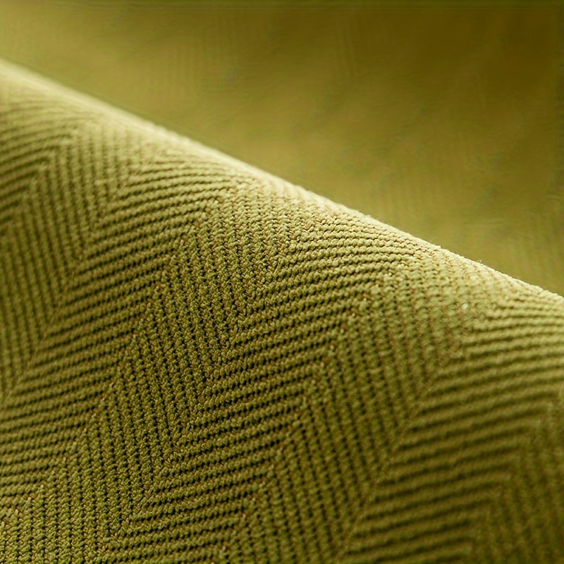 Chenille Ribbed Sofa Cover - Non-Slip, Pet-Friendly, Machine Washable Stretch Jacquard Couch Protector for 1, 2, 3 & 4-Seater & Sectional - Backrest, Handrail & Pillow Case - 9 Colors