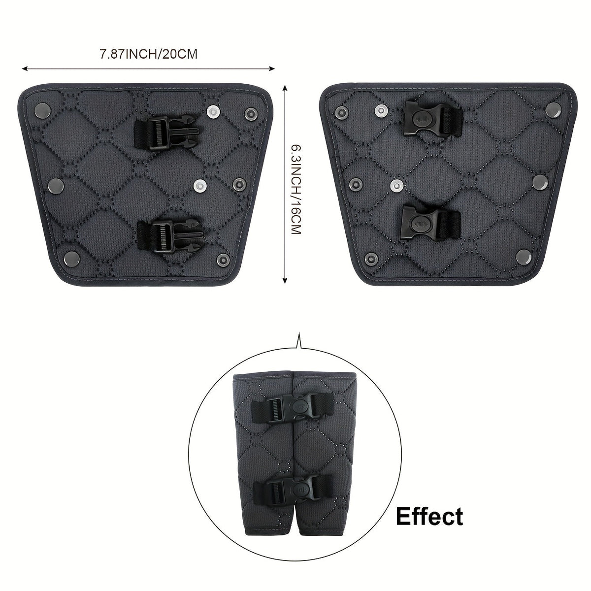 Child Car Seat Belt Protector & Shoulder Cover Set, Baby Safety Seat Anti-Kick Strap Pad for Car Stroller & Multi-Scene Use, 5 Colors Including Black Grey Sky Blue & Navy