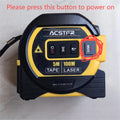 3-in-1 Laser Tape Measure – High-Precision Digital Laser Rangefinder + 16.4ft Steel Tape + Cross Laser Marking Tool (328ft Range, AAA Batteries Included)