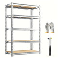 Heavy Duty Storage Shelves 5-Tier 2000LBS Adjustable Metal Shelving Unit for Garage Basement Pantry Closet 72H x 35.5W x 11.8D Inch