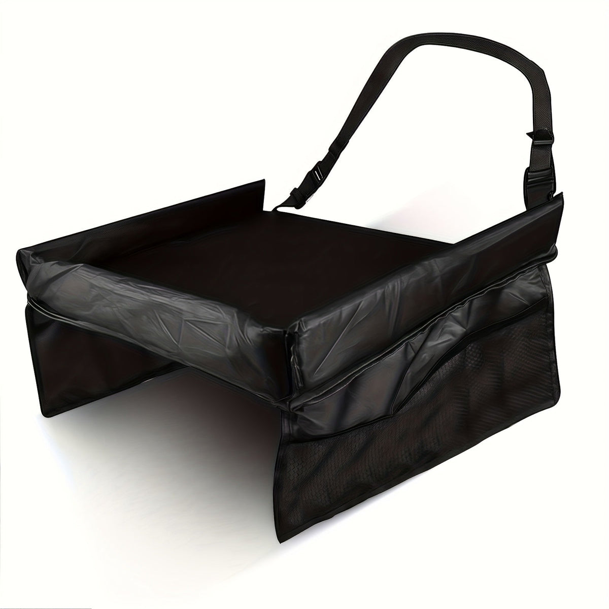 Kids Car Seat Travel Activity Table Tray, Multifunctional Backseat Storage Organizer for Children, Portable Lap Desk for Car Airplane & Home Use, Upgraded & Standard Version