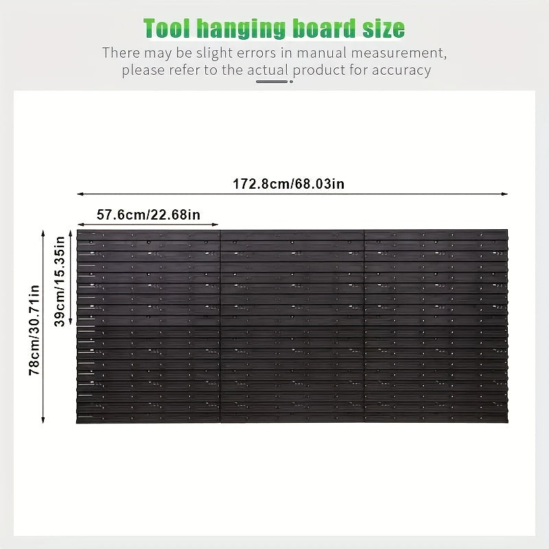 Tool Organizer Set - Screwdriver & Wrench Storage Box, Garage Tool Rack for Screws, Nuts, Nails & Small Hardware, Home Garage & Studio Organization - 32, 39, 49 & 69 Piece