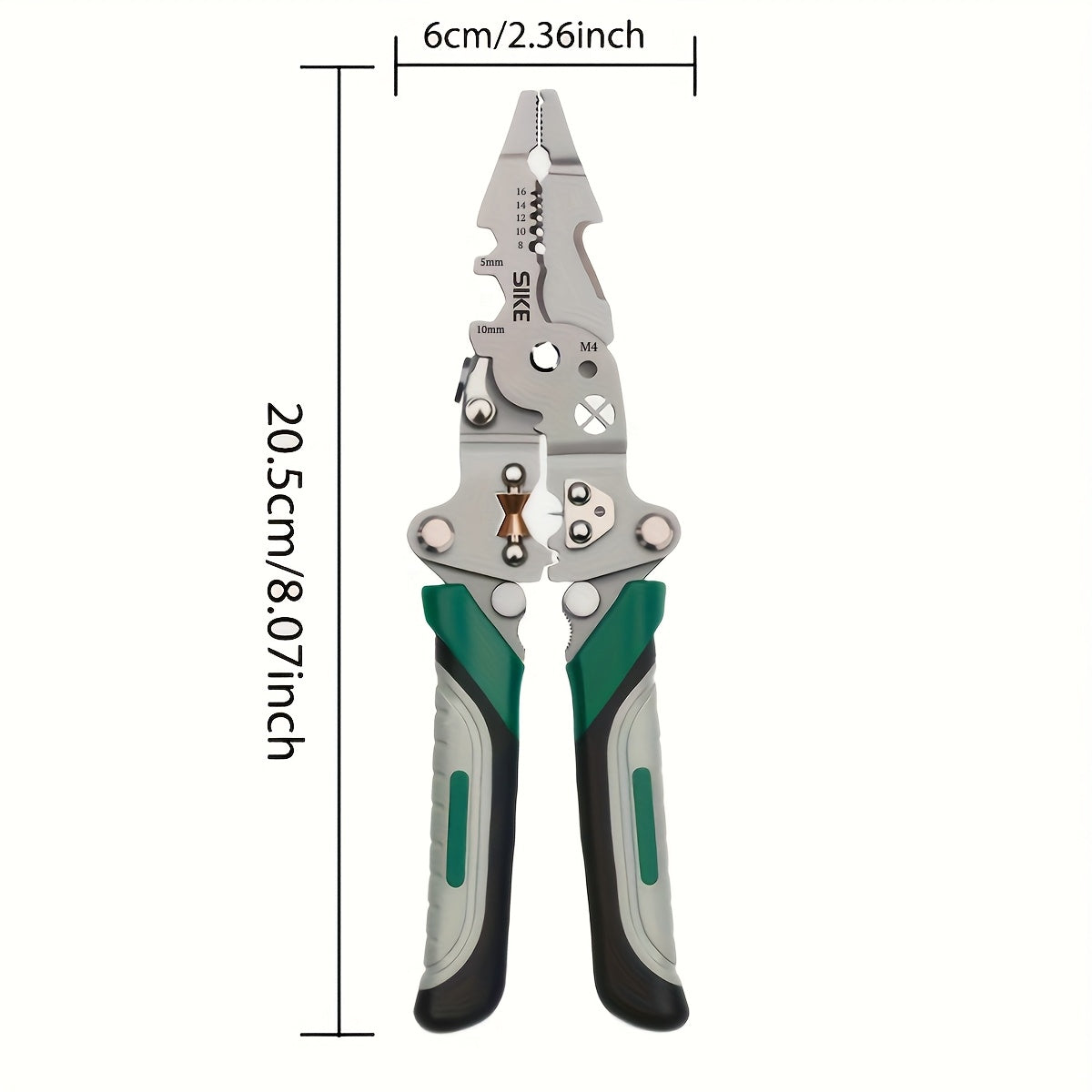 Foldable Multi-Function Industrial-Grade Wire Stripper - Precision Cutting, Crimping & Stripping Tool for Electricians & All Electrical Work