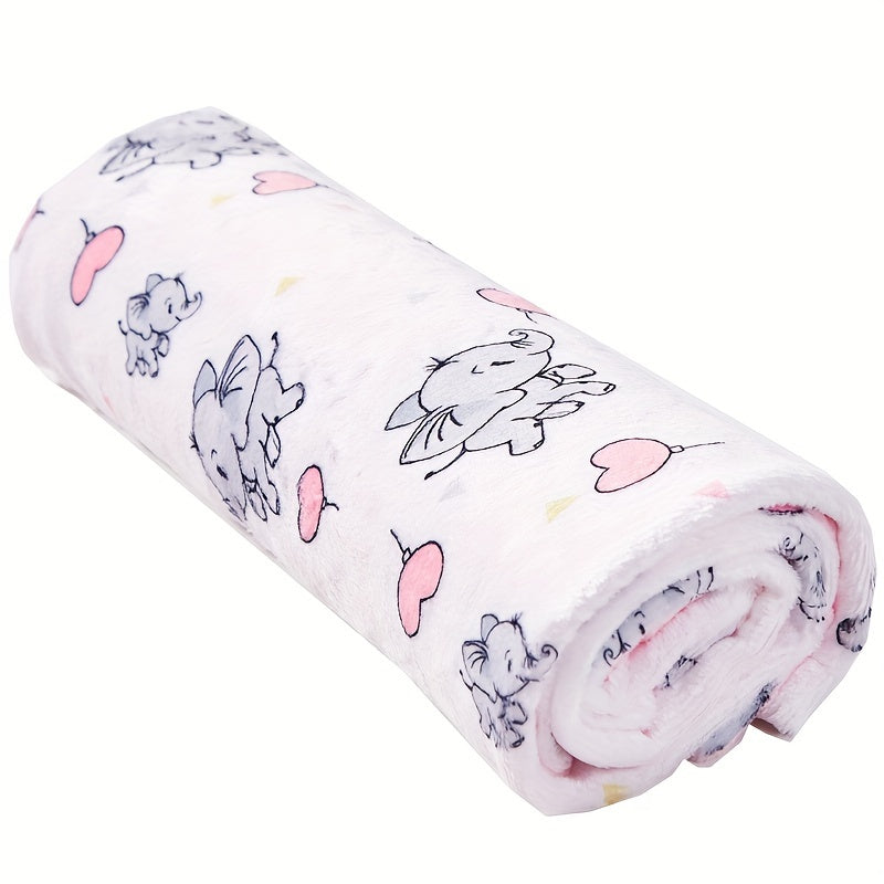 Soft Minky Baby Blanket Double Layer Plush 30x40 Inches for Boys Girls – Dotted Backing Toddler Blanket Shower Gift