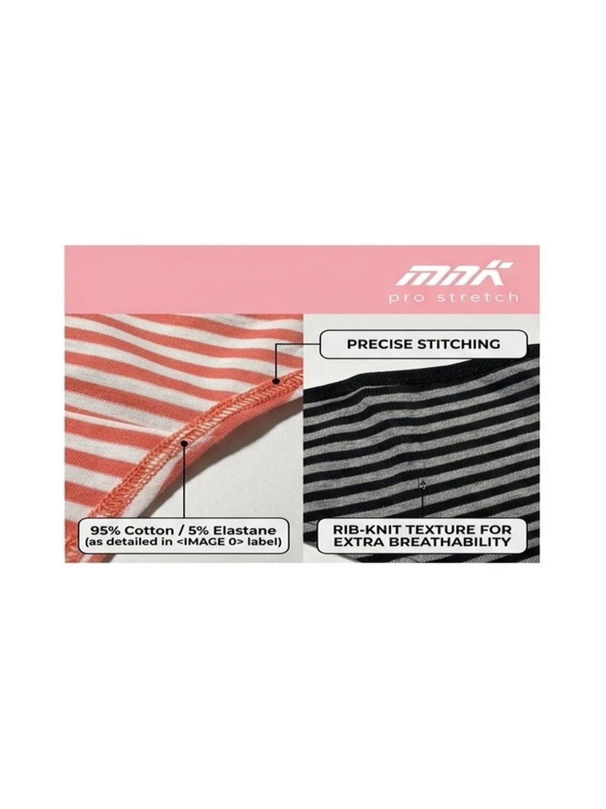 MNT 4-Pack Women's Cotton Thong Panties - Breathable Striped G-String, Soft Stretch, Low Rise - Petite M & L - Mixed Colors