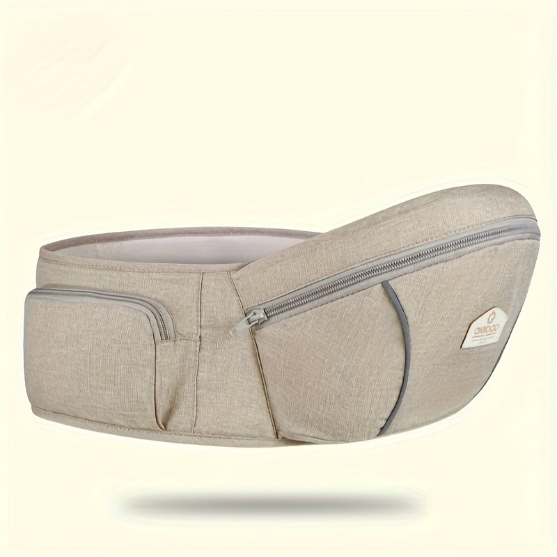 Baby Hip Seat Carrier & Waist Stool, Infant Toddler Carrier Sling with Waist Belt & Hip Seat, Ergonomic Baby Holding Aid, 5 Colors Including Grey Black Green Blue & Khaki
