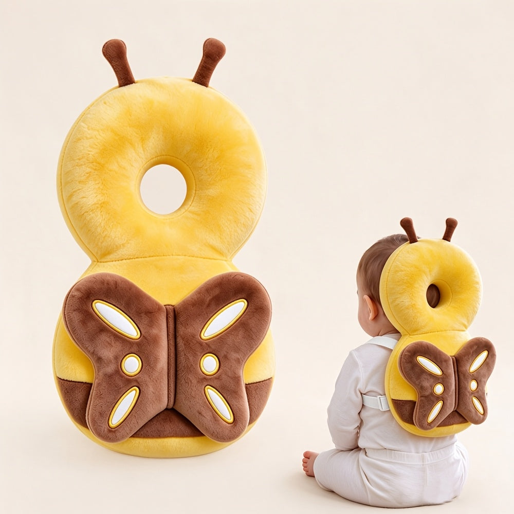 Baby Head Protection Pillow Anti-Bump Hat for Walking Infants, Soft Cushioned Headrest Safety Backpack Guard for Learning to Walk, Cute Animal Design One-Size