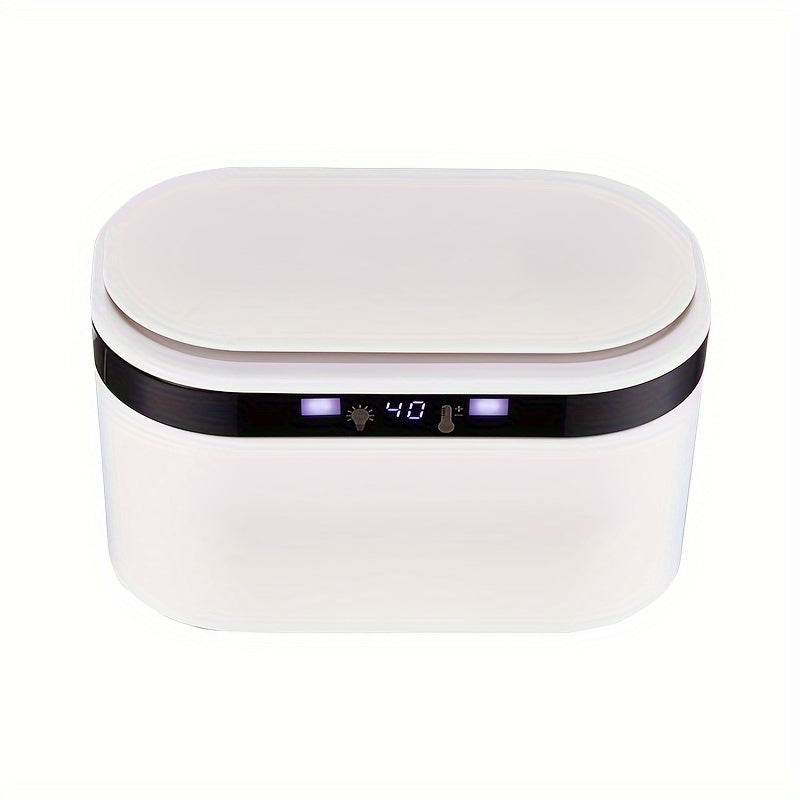 USB Portable Wet Wipe Warmer Heater, Constant Temperature Even Heating Moisturizing Tissue Dispenser Heater, Prevents Drying Reusable Baby Wipe Warmer for Diaper Changes, White