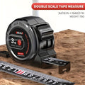 AIRAJ Industrial Grade Tape Measure - Dual Metric & Imperial System, Anti-Drop & Wear-Resistant - 3M (118"), 5M (196") & 7.5M (295")