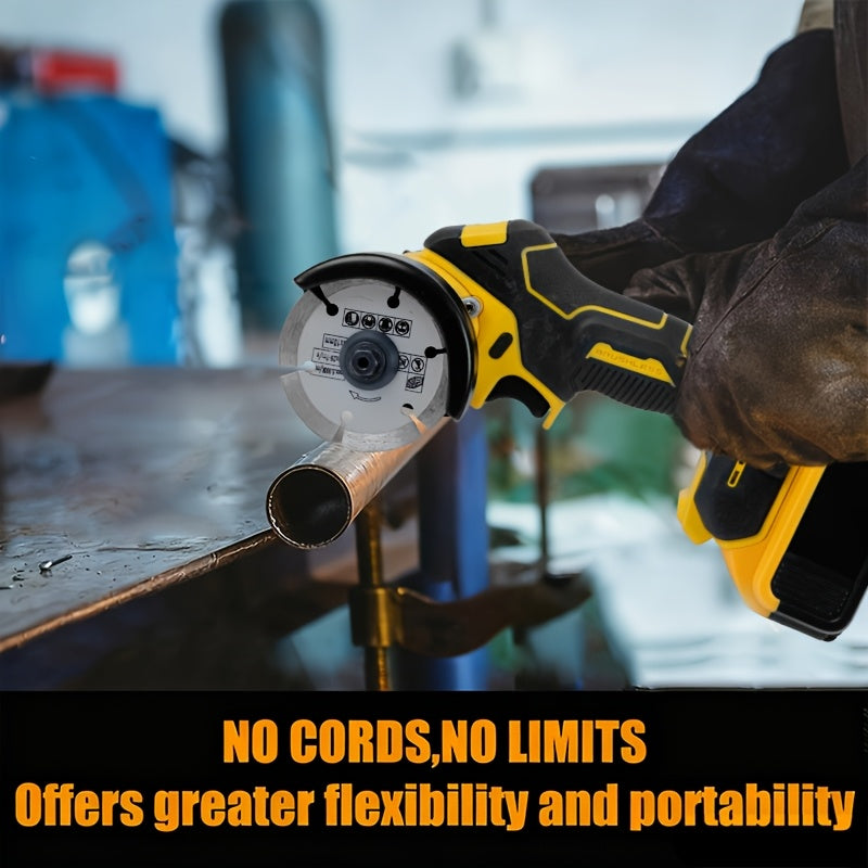 3-Inch Brushless Circular Saw Compatible with DeWalt 20V MAX Battery for Metal Wood Tile & Plastic – Tool Body + 5 Blades Included Battery Not Included
