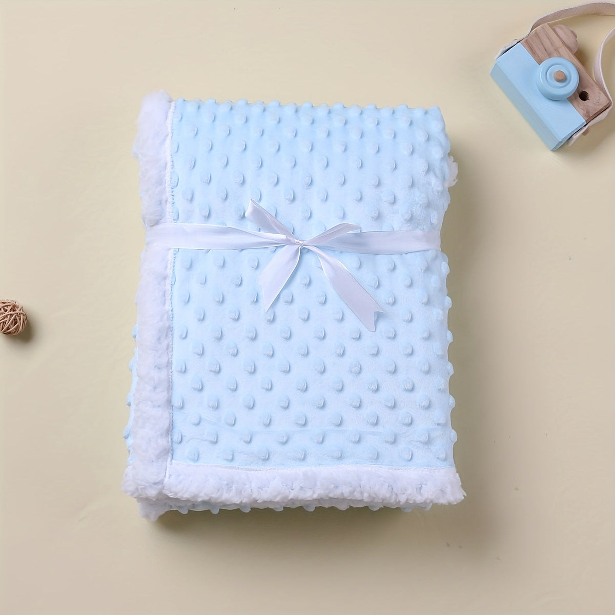 Double Layer Sherpa Kids Blanket Soft Doudou Touch for Spring Fall Winter – Cozy Children’s Throw for Boys Girls Grey Pink Blue White