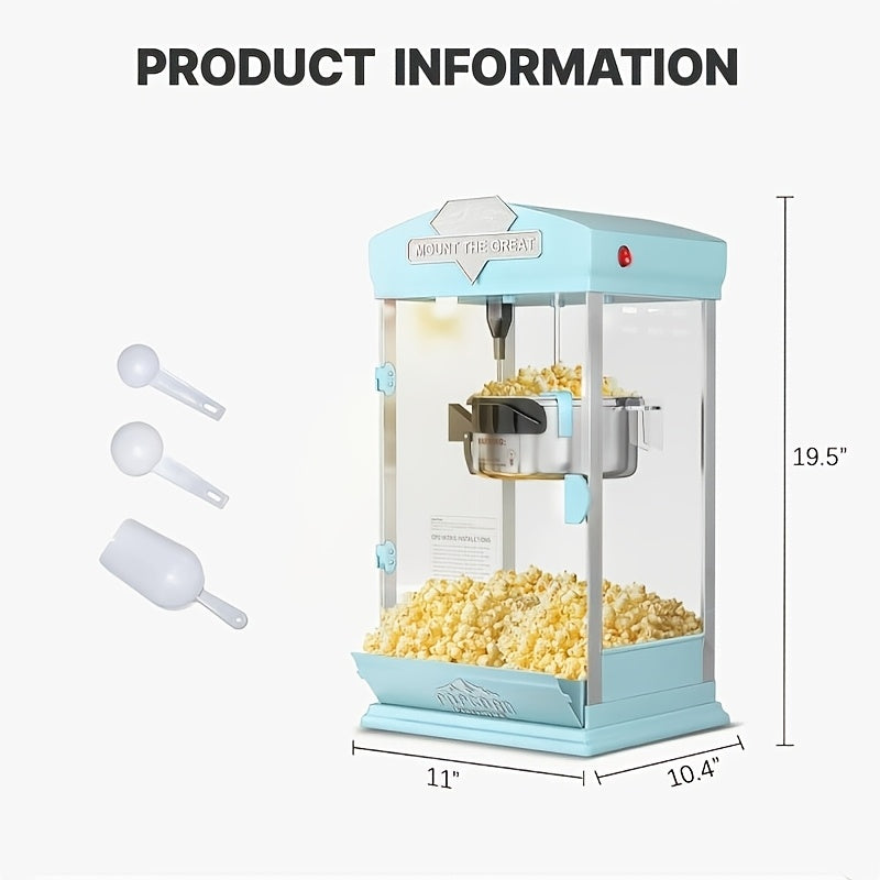 Popcorn Machine 8oz–32oz Commercial-Grade Countertop Popcorn Maker with 3-Switch Control for Home Movie Theater Parties & Game Nights – Multiple Sizes & Colors