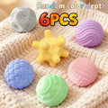 6-Piece Baby Sensory Touch Ball Toy Set, Colorful Textured Hand-Grip Balls for Infant Sensory Development & Motor Skills, Stimulate Intelligence, Random Colors
