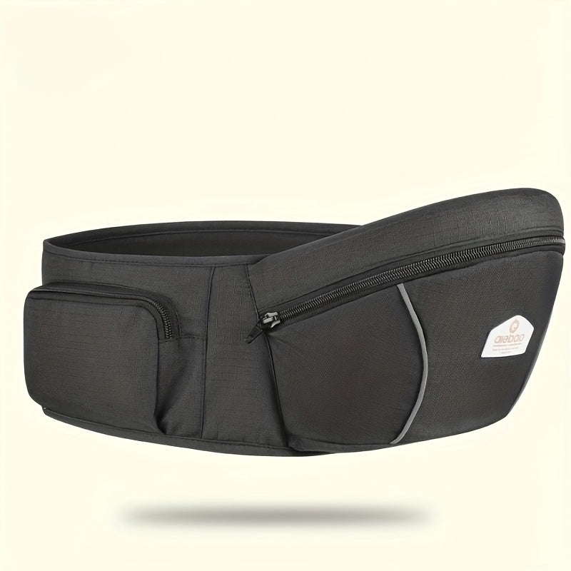 Baby Hip Seat Carrier & Waist Stool, Infant Toddler Carrier Sling with Waist Belt & Hip Seat, Ergonomic Baby Holding Aid, 5 Colors Including Grey Black Green Blue & Khaki