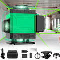 16-Line 4D Laser Level - 360° Self-Leveling Rotating Crosshead, High Precision, Rechargeable Battery - Leveling & Alignment Tool for Home Improvement & Decoration