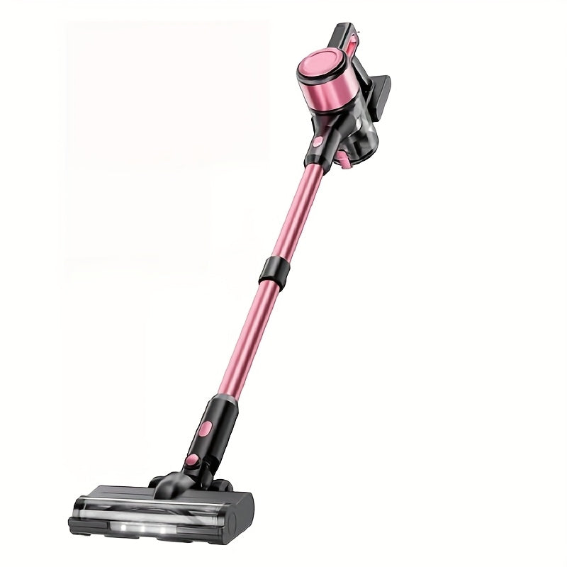 Cordless Vacuum Cleaner 8-in-1 Lightweight Wireless Stick Vacuum for Hardwood Floor, Carpet & Pet Hair, Home Essential Cleaning Gadgets for Housekeeping, Golden Black Pink White Yellow